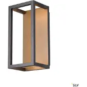 SLV Led ulkoseinävalaisin Quadrulo, Musta, Alumiini, Moderni