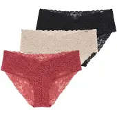 Dorina Alushousut beige / koralli / musta