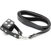 Kiotos Cock Ring With Leather Leash