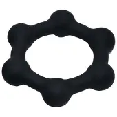 Kiotos KSB Silicone Cockring With 6 Steel Balls Medium