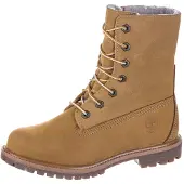 Timberland for woman. TB18329R2311 Authentic brown waterproof leather boots (41 W), Flat, 1 to 3 cm, Casual, Yellow