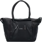 Greenland Nature Black Nappa Shopperit Nahka 33 cm Musta