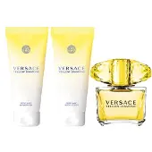 Versace Yellow Diamond Naisten lahjasetti Eau de Toilette 50ml + Tuoksuva suihkugeeli 50ml + Tuoksuva vartalomaito 50ml