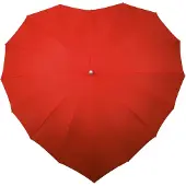 Impliva umbrella heart-shaped 110 cm polyester red