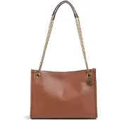Ralph Lauren for woman. 431980173001 Brown Bradley Leather Bag (OSFA), Beige, Casual