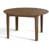 Skovby #112- jatkettava pöytä öljytty pähkinäviilu ø 130/230cm