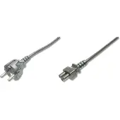 Digitus POWER CORD, CEE 7/7 (TYP-F) - C5 M/F, 0,75M, H05VV-F3G 0.75QMM, BL (AK-440115-008-S)