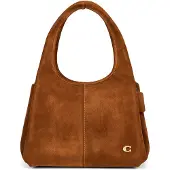 Coach Suede Lana Shoulder Bag - Brown - ONE SIZE
