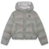 Lyle & Scott Cropped Puffer Coat - Grey - 164-170
