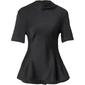 REMAIN BIRGER CHRISTENSEN Suiting Peplum Top - Black - 36