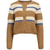 Object Objgalia L/S Re Knit Cardigan Noos - Beige - XS