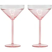 BRUT - Claude Cocktail-Lasi 13x21 cm 2 kpl Vaaleanpunainen