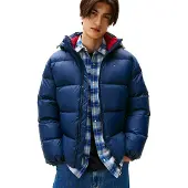 Tommy Hilfiger Talvitakki 'Essential' marine / punainen / valkoinen