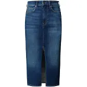 Pepe Jeans for woman. PL9011865FB Midi skirt blue (S), Casual, Cotton, Denim
