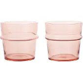 Ferm Living Boya juomalasi matala 30 cl 2-pack. Blush
