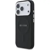 GUESS iPhone 17 Pro Saffiano Hybridikotelo - MagSafe-Yhteensopiva - Musta
