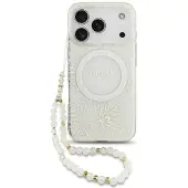 GUESS Iml Flowers Electro Pearl Strap Magsafe Iphone 17 Pro Puhelinkotelo