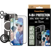 PanzerGlass 4-in-1 Protection Bundle iPhone 16 Pro, Apple, Apple - iPhone 16 Pro, Asennus kuivana, Naarmuuntumisenkestävä, Iskunkestävä, Läpinäkyvä, (B1292+2862+1284+S)