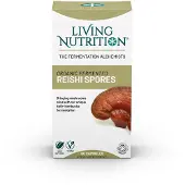 Living Nutrition Fermentoitu Reishi Spores (Lakkakäävän itiöt) 60 kaps
