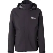 Jack Wolfskin Ulkoilutakki 'Trailtime 2l' musta / valkoinen