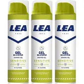 Lea Sensitive Shaving Gel 200 ml x 3