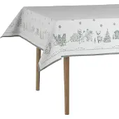 Wik & Walsøe Jouluaamun pöytäliina Valko-vihreä, 140x340 cm