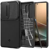 Spigen Samsung Galaxy S25 Ultra Optik Armor -suojakuori - Musta