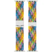 CaseOnline Punottu kellon ranneke Watch S11 (42mm) - Light rainbow