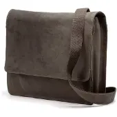 Harold's Antic Messenger-laukku Nahka 38 cm Kannettavan tietokoneen taskun syvyys Harmaa