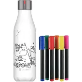 Les Artistes - Bottle Up Muumi Termospullo kynillä 0,5 L Valkoinen