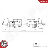 ESEN SKV Vetoakseli 40SKV073
