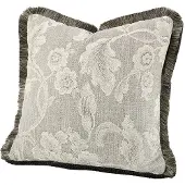Artwood , Serena Flower -tyynynpäällinen hapsureunuksella 50x50 cm - Oyster