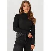 Rosemunde Rwboston Lurex Ls T-Neck T-Shirt - Black - M