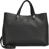 Tommy Hilfiger Th Emblem Satchel - Black - ONE SIZE