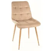 Signal Meble Ruokailutuolisarja Signal Chic D Velvet, 4 tuolia, beige/ruskea
