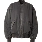 Weekday Oversized Twill Bomber Jacket - Grey - M