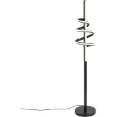 QAZQA Design Floor Lamp Black Incl. LED Dimmable - Rolla