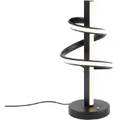 QAZQA Design-pöytävalaisin musta sis. LED himmennettävä - Rolla