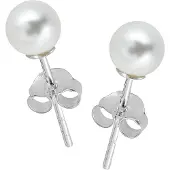 Lykken Pearls keinohelmikorvakorut hopeaa 8 mm
