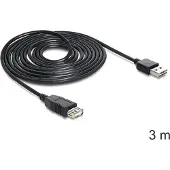 DeLOCK – Extension cable EASY-USB 2.0 Type-A male > USB 2.0 Type-A female black 3 m (83372)