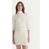 Tommy Hilfiger Tjw Ess Turtleneck Sweater Dress - White - L