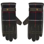 Barbour for woman. LGL0133 Aubrey Tartan brown leather gloves (M), Casual