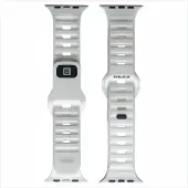 Evelatus Älykello Watch 42/44/45 Sport kello silikonirannekkeella, valkoinen
