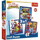 Trefl SPIDEY Palapelisetti 3 in 1