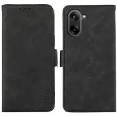 SKALO OnePlus Nord CE5 ABEEL PU-Nahka Lompakkokotelo - Musta