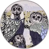 Vallila Huhuu pyöreä matto