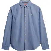 Superdry for woman. W4010565A Slim fit oxford shirt blue (XS), Casual, Cotton, Classic, Long sleeve