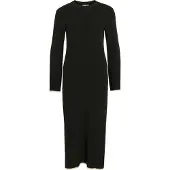 Vila Vikerry O-Neck L/S Knit Maxi Dress-Noos - Black - XS