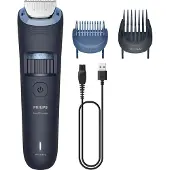 Philips Beard Trimmer 3000 Series BT3665/15 Trimmaa partasi kokometallisilla terillä, Öljyvapaa huolto, Akku, Itse teroittuva terä, Musta