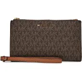 Michael Kors for woman. 32F1GJ6W4B Jet Set canvas leather wallet brown (OSFA), Casual